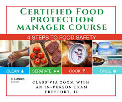 Choose from the packages below. Certified Food Protection Manager Training University Of Illinois Extension
