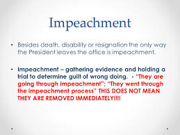 | meaning, pronunciation, translations and examples. Unit 7 Part 3 Impeachment Ppt Download