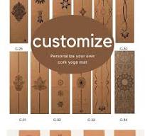Custom Cork Yoga Mat - Natural Cork and Rubber Personalized YOGA MAT 7