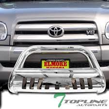 Toyota sequoia 2004, 3 bull bar with skid plate by steelcraft®. Topline Autopart Polished Stainless Steel Bull Bar Brush Push Front Bumper Grill Grille Guard With Skid Plate For 99 00 06 Toyota Tundra 01 07 Sequoia Buy Online In Guam At Guam Desertcart Com Productid 33718564