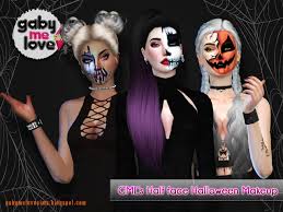 Half face marilyn monroe halloween makeup. Gml S Half Face Halloween Makeup The Sims 4 Catalog