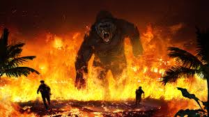 We determined that these pictures can also depict a brie larson, king kong, tom hiddleston. Fire King Kong Kong Skull Island Wallpaper Background Image Ubackground Com