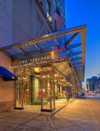 Warm Welcome For The Holidays At The Entrance Of The Peninsula Chicago