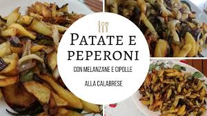 Melanzane patate e pomodori in padella. Peperoni E Patate In Padella Pipi E Patati Ricette Calabresi Youtube