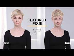 Textured Pixie Ghd Hairstyle How To Youtube Textured Pixie Wavy Pixie Short Hair Styles Pixie