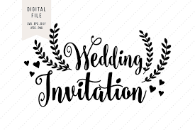 Invitation cards silhouettes cake ornaments rings and more. Svg Wedding Invitation Clipart Love Instant Digital Etsy