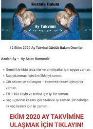 Ay Takvimi 2020 Epilasyon Ilkogretim Saglik