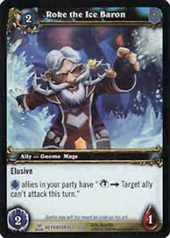 Wã¤hlen sie zwischen jaina proudmoore, sylvanas windrunner, hogger, elderlimb oder murkdeep. Wow Warcraft Tcg Champion Deck Roke Das Eis Baron X 4 Ebay