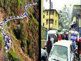 The ropeway will also be instrumental in ending the parking woes that mussoorie faces throughout. Tourist Rush On Republic Day Weekend Chokes Mussoorie Nainital Dehradun News Times Of India