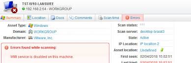Wmi stands for windows management instrumentation. Wmi Service Is Disabled Lansweeper It Discovery Software