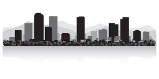 Black And White Denver Skyline Silhouette Denver City Skyline Silhouette Skyline Silhouette Skyline Denver Skyline