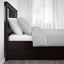 Hemnes Bettgestell Mit 4 Schubladen Schwarzbraun Leirsund Ikea Deutschland