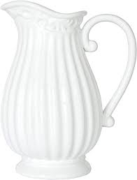 Check spelling or type a new query. Amazon Com 10 Inch White Ceramic Pitcher Vase For Home Decor Kitchen Dining