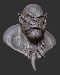 Garrosh Hellscream Bust Oscar Loris Garrosh Hellscream Concept Art Characters Zbrush