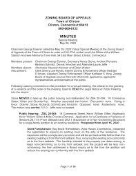 ZONING BOARD OF APPEALS