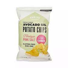 Non Gmo Avocado Oil Potato Chips Himalayan Salt In 2021 Potato Chips Clean Eating Food List Crunchy Snack