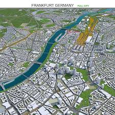 Frankfurt City Germany 3d Model 60km In 2020 City City Model 3d Model