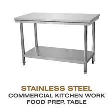 The stainless steel bottom shelf can be adjusted in 1 increments to store kitchen appliances, equipment, or supplies. Stainless Steel Commercial Kitchen Work Food Prep Table Message Us If Interested Shopee Philippines