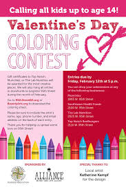 Free printable valentine's day coloring pages. 95th Street Valentine S Coloring Contest 95th St Business Association