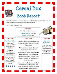 Image Result For Book In A Box Project Cereal Box Book Report Book Report Templates Book Report