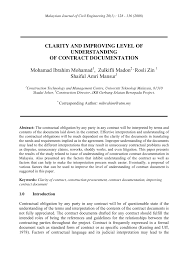 Unit price contract is a construction contract type based on estimated quantities of items and unit prices (rates: Pdf Clarity And Improving Level Of Understanding Of Contract Documentation