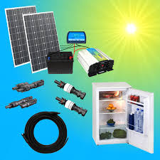 Solaranlage komplett set solar ladegerat camping garten wohnwagen. Solar200 1c Komplettes 220v Solarspeichersystem Mit Kuhlschrank 200 Watt
