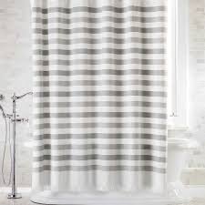 You could found another gray and white striped shower curtain better design ideas. Cedros Grey Stripe Fringe Shower Curtain Reviews Crate And Barrel