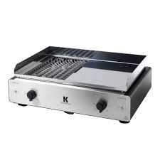 Barbecue Et Plancha Electrique Krampouz Duo K Inox Et Noir Inox Plancher Et Electrique