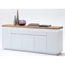 Romina 5 Door Sideboard In Knotty Oak And White Matt With Led Furniture In Fashion White Sideboard Furniture Led Furniture
