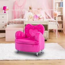 Gymax Rose Kids Sofa Armrest Chair Couch Soft Velvet Toddler Children S Furniture Walmart Com Kids Sofa Childrens Furniture Couch Furniture