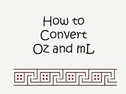 student survive 2 thrive how to convert oz to ml quick