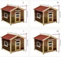 Amazon.com: Casa grande de madera para mascotas con techo ...
