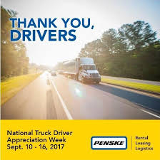 Thanking Truck Drivers For All You Do Today And Every Day To Move The World Forward Ntdaw17 Penske Supplychain Logis Driver Job Truck Driver Logistics