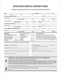 Medical History Form Template Pdf Luxury Sample Employee Medical History Forms 7 Free Documents In Word Pdf In 2020 Health History Form Medical History Health History