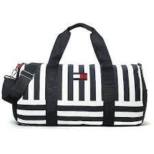 Black And White Striped Purse Tommy Hilfiger Stripe Duffle 345 Hrk Liked On Polyvore Featuring Bags Handbags Gym Duffle Bag White Handb Tommy Hilfiger Handbags Bags Striped Tote Bags
