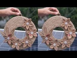 Stair ropes.com (uk) make stair ropes, bannister rope, rope handrails and barrier ropes to measure, offering a bespoke service using traditional rope working i used a duck decoy for decoration and put a solar light on the top. How To Make A Wall Hanging Jute Burlap Diy Wall Decor Ideas With Jute Rope Youtube Jute Crafts Diy Wall Decor Burlap Crafts