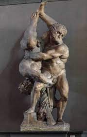 I am not 100% sure what this is made of, but it weights 1 lb 11 oz, leading me to believe it is some kind of resin or resin mix on a marble base. Wtf Art History Cop A Feel Of Hercules Family Jewels