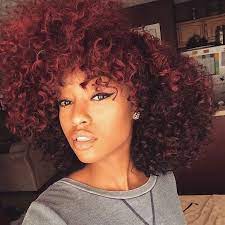 Burgundy (dark red, red wine color) is actively used for hair dyeing in brunettes. Colored Hair Natural Hair Styles Hair Colors For Black Women Curly Hair Styles