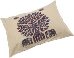 Bulk Wholesale Cream Tone Lumbar Cushion Cover In Pure Cotton 26x11 Hand Stitched Thro Handmade Throw Pillow Decorative Pillow Cases Handmade Cushion Covers