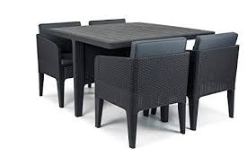 Keter Columbia Set Tavolo E Sedie Da Giardino 5 Pezzi Grafite 56 X 54 X 68 Cm Effetto In Rattan Nel 2020 Tavolo E Sedie Tavolo E Sedie Da Giardino Set Da Pranzo