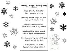 Winter Seasonal Snowflake Imagery Poem And Activity Imagery Poems Imagery Activities