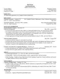 Examples Of A Resume Clarkson University Senior Computer Science Resume Sample Resume Skills Student Resume Template College Resume