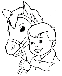 Happy horse for preschool children coloring page. Pin On Animal Birthday Party