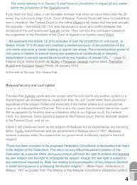 Federal constitution declares islam as the religion of malaysia is malaysia an islamic state? Syariah Court Jurisdiction In Malaysia