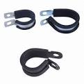 Rubber coated hose clamps