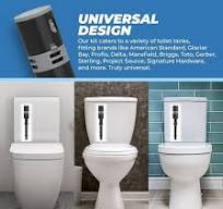Amazon.com: Kit de reemplazo universal de válvula de llenado de inodoro de  alto rendimiento, llenado silencioso y rápido, súper fácil de instalar ...