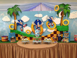 Sonic The Hedgehog Birthday Party Ideas Photo 1 Of 24 Hedgehog Birthday Sonic Birthday Parties Sonic Party