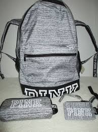 Beauty Victoria S Secret Pink Campus Backpack Book Bag Lanyard Pencil Case Gr Campus Backpack Pink Victoria Secret Pink Bags Pink Backpack Victoria Secret