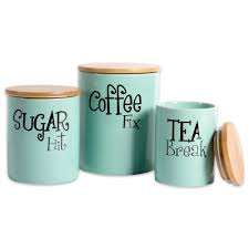 Kitchen canisters are very important to have in the kitchen. Kitchen Decorative Set Of 3 Pieces With Wooden Lid Tea Coffee Sugar Canister Set Buy Unique Kitchen Canisters Set Silver Metal Coffee Tea Sugar Canister Sets Kitchen Caddy Set Product On Alibaba Com