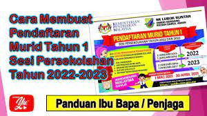 Pendaftaran tahun 1 ambilan 2022/ 2023 online spatkpm. Cara Membuat Pendaftaran Tahun 1 Sesi Persekolahan 2022 Dan 2023 Panduan Untuk Ibu Bapa Penjaga Youtube